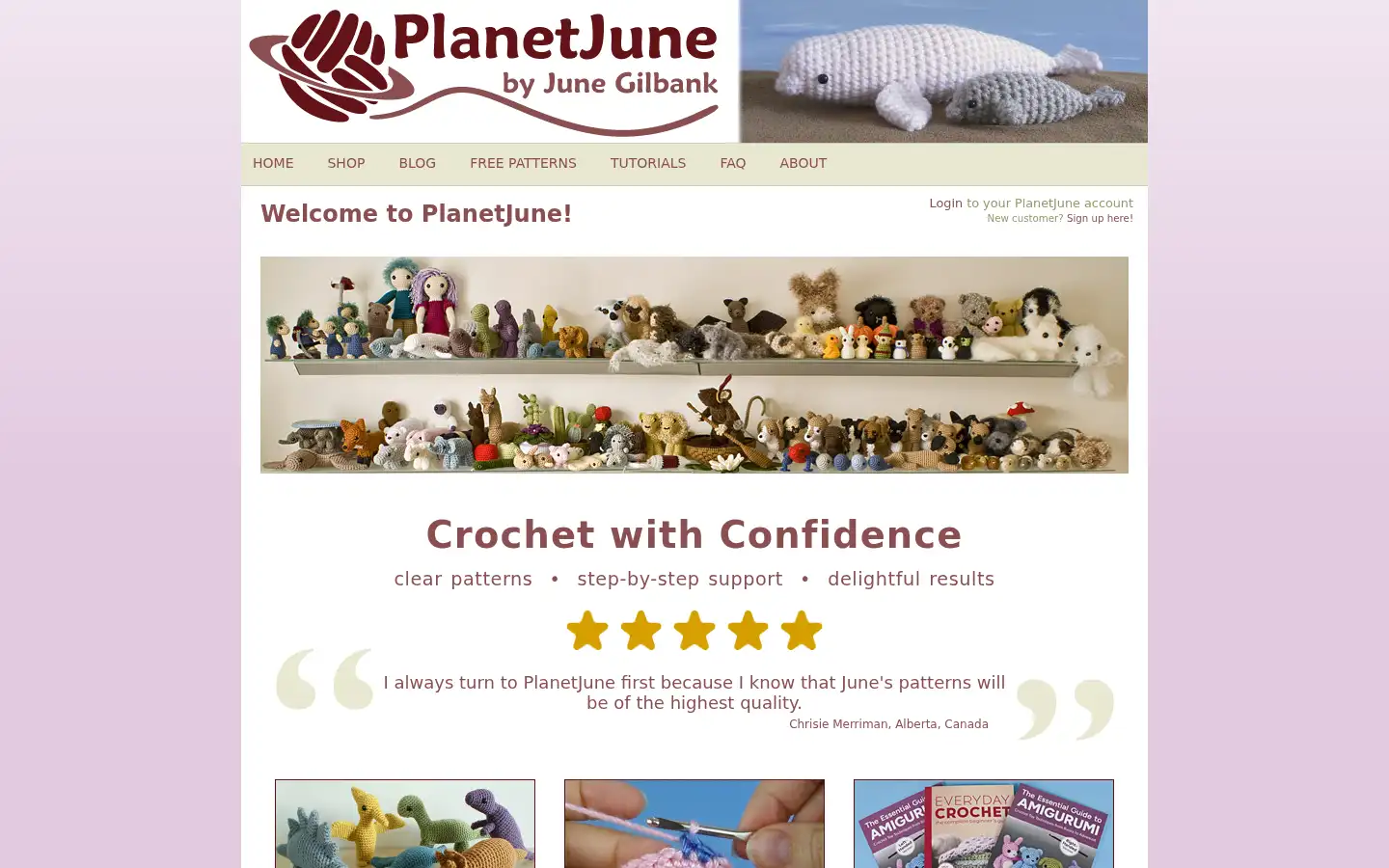 Screenshot of planetjune.com