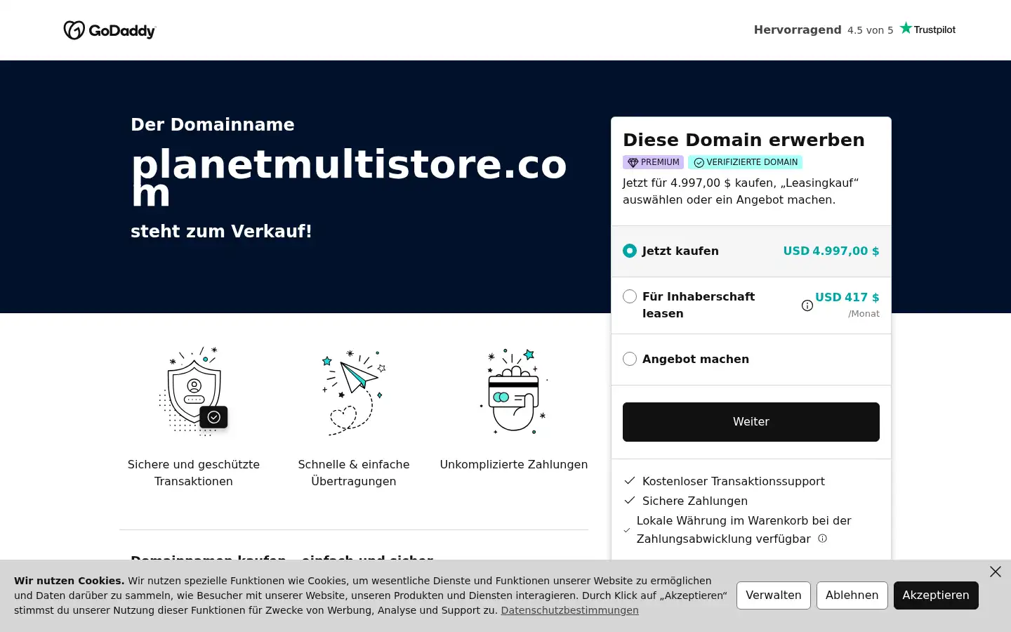 Screenshot of planetmultistore.com