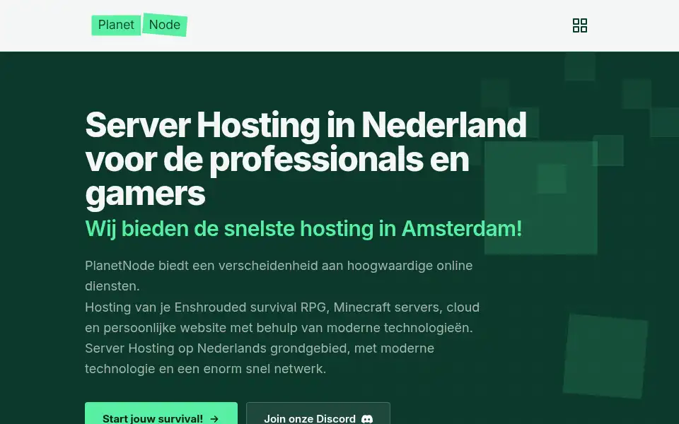 Screenshot of planetnode.net