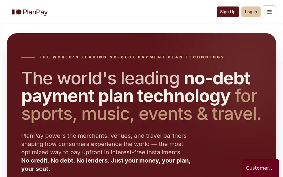 Screenshot of planpay.com