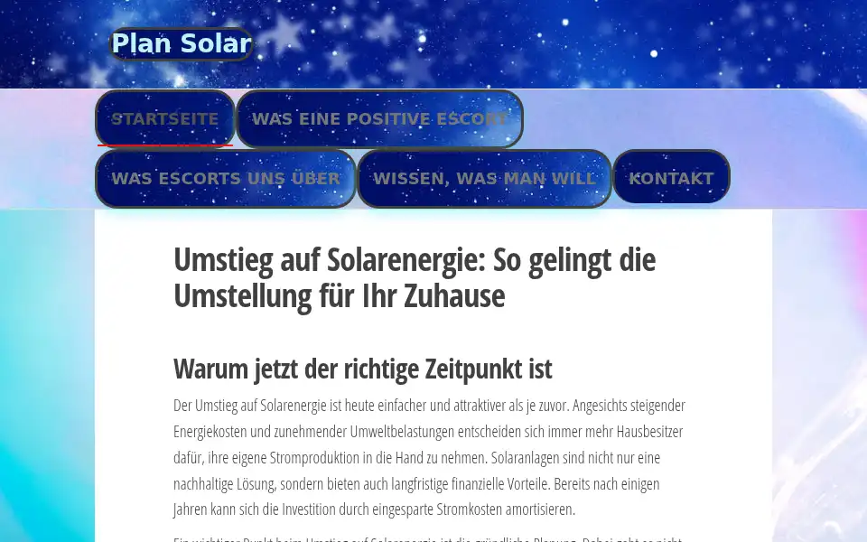 Screenshot of plansolar.co.uk