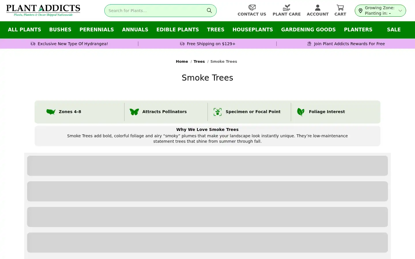 Screenshot of plantaddicts.com