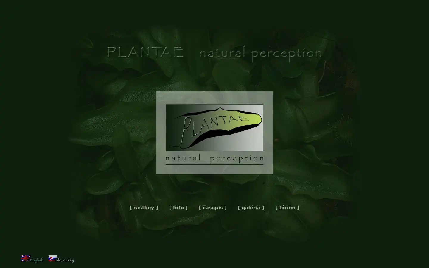 Screenshot of plantae.sk