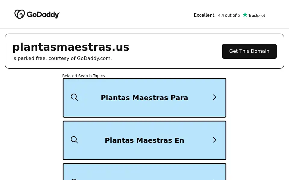 Screenshot of plantasmaestras.us