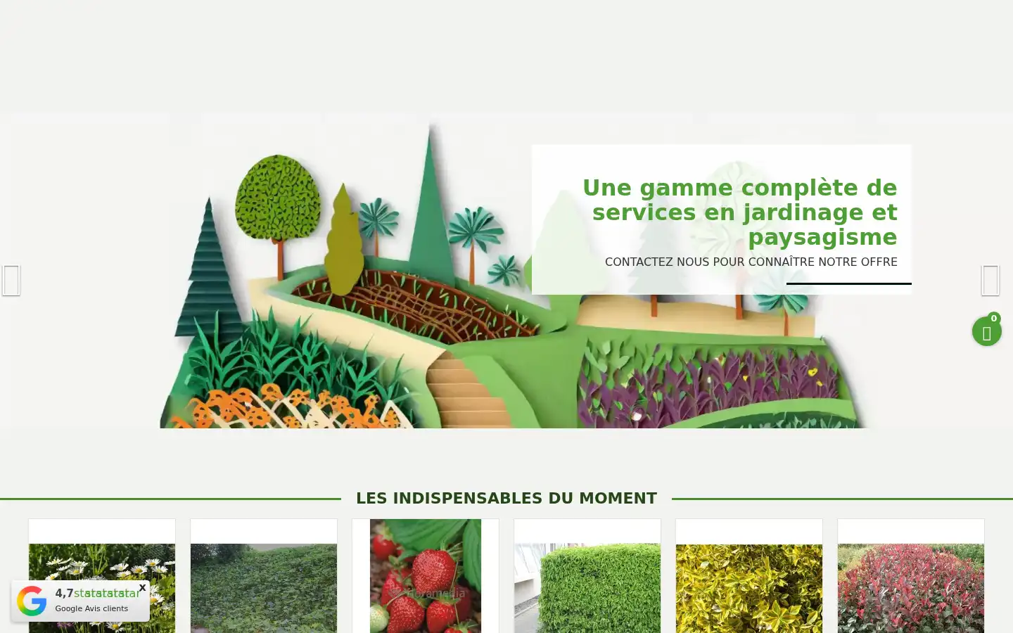 Screenshot of plantes.ch