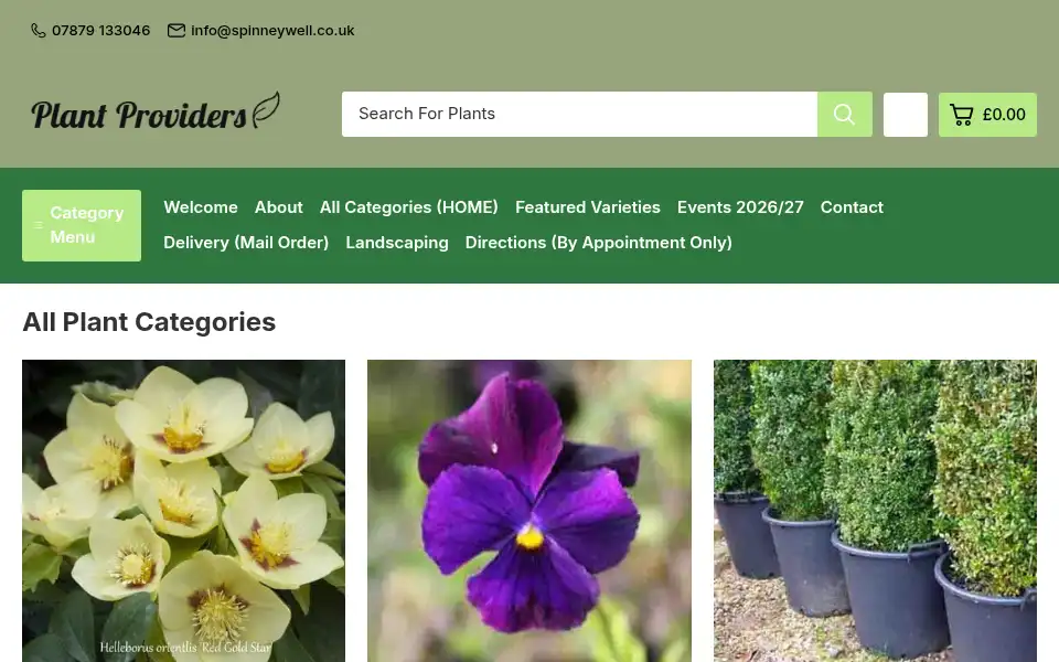 Screenshot of plantproviders.co.uk