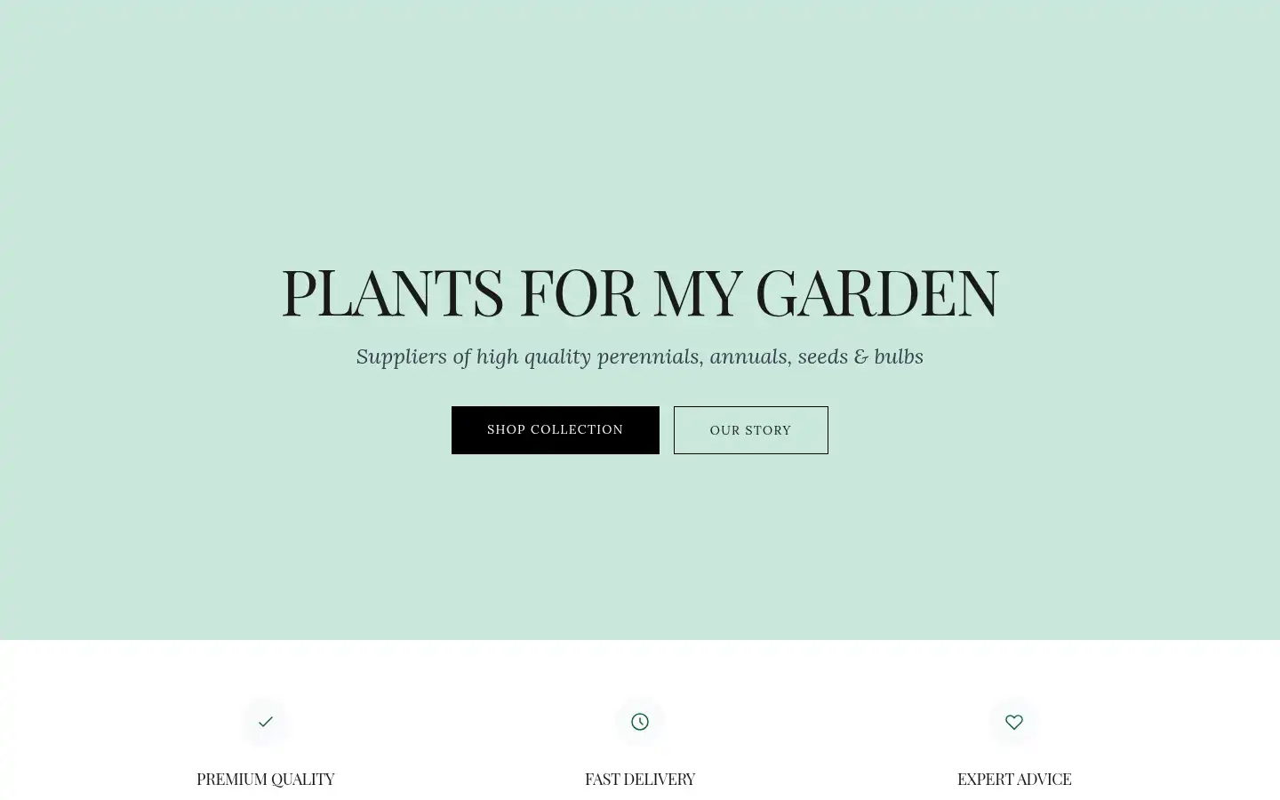 Screenshot of plantsformygarden.com
