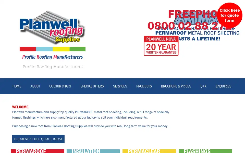 Screenshot of planwell.co.uk