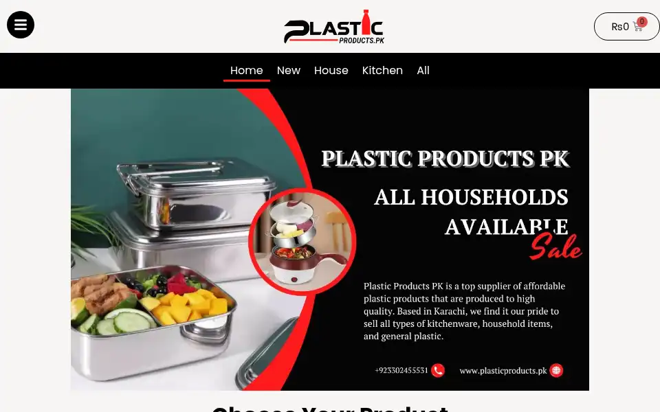 Screenshot of plasticproducts.pk