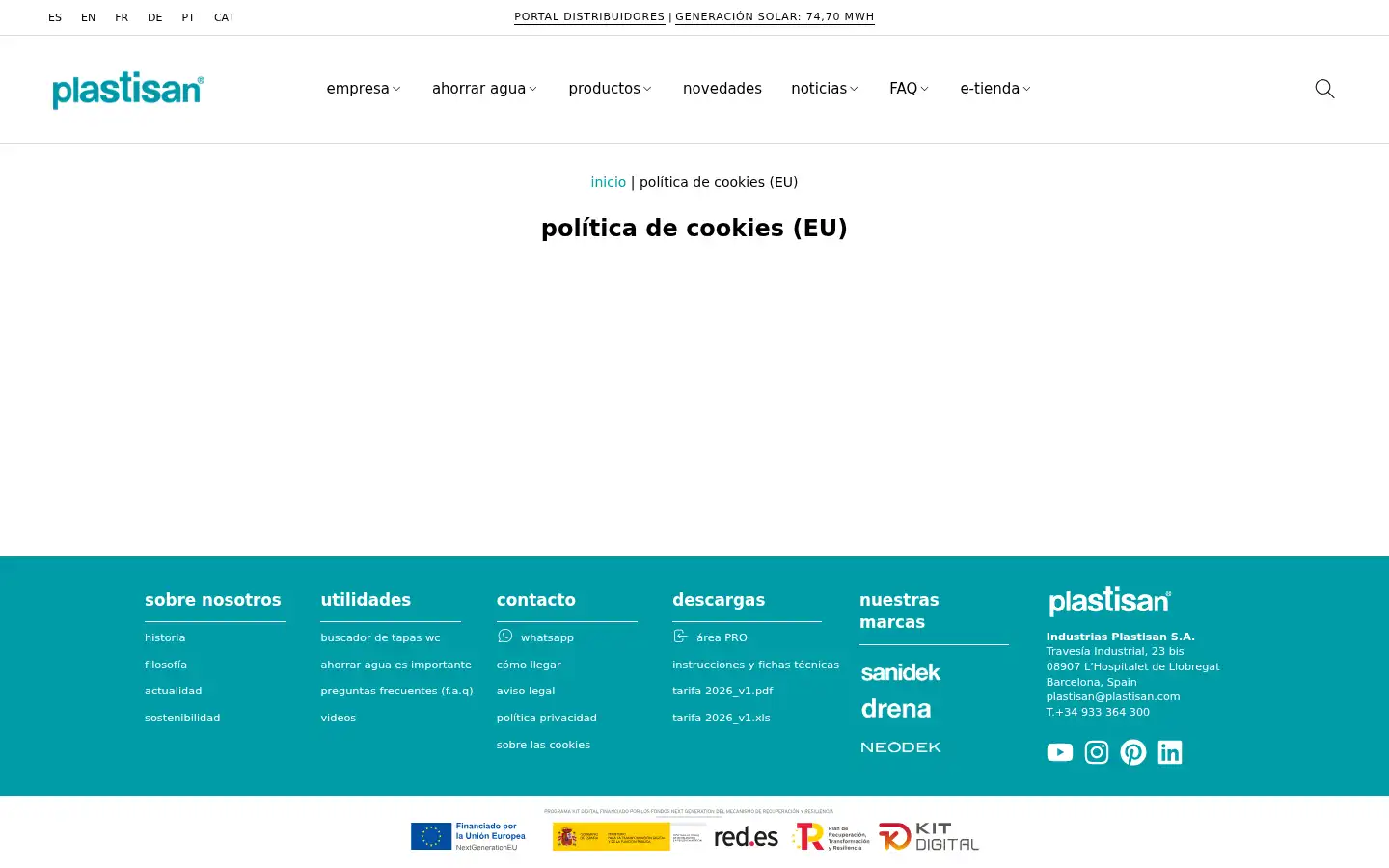 Screenshot of plastisan.com