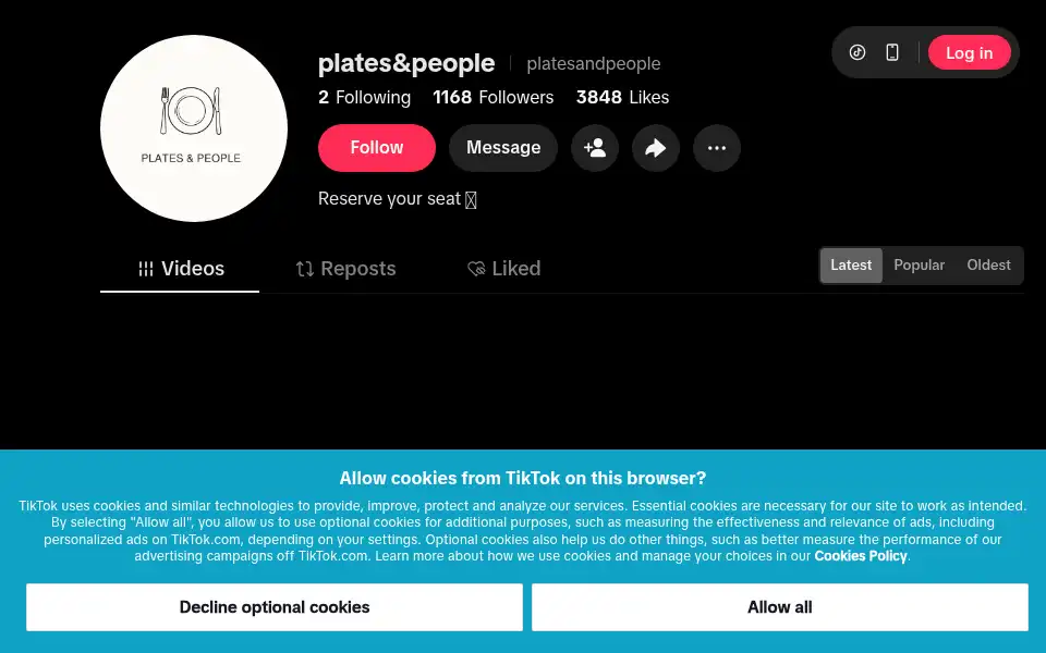 Screenshot of platesandpeople.co.uk