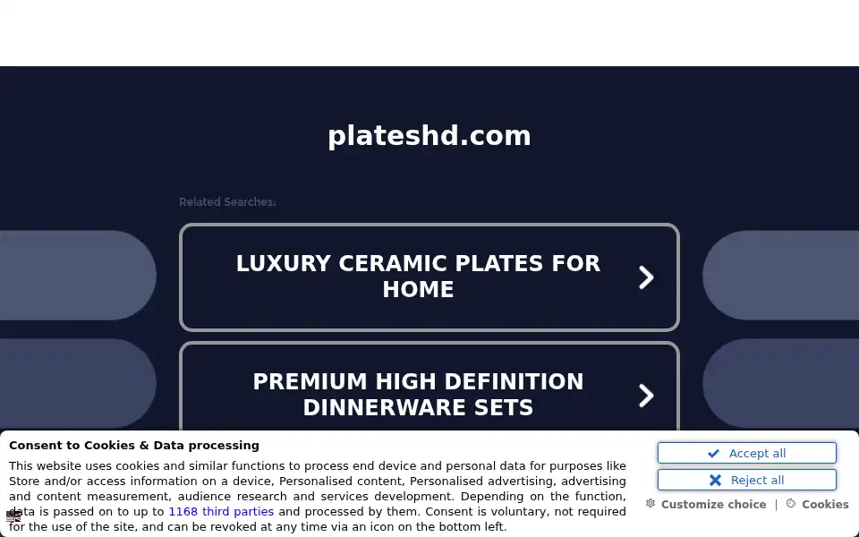 Screenshot of plateshd.com