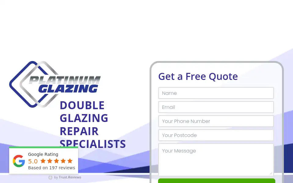Screenshot of platinumglazing.co.uk