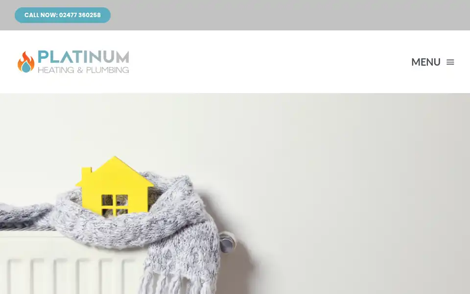 Screenshot of platinumheatingandplumbing.com