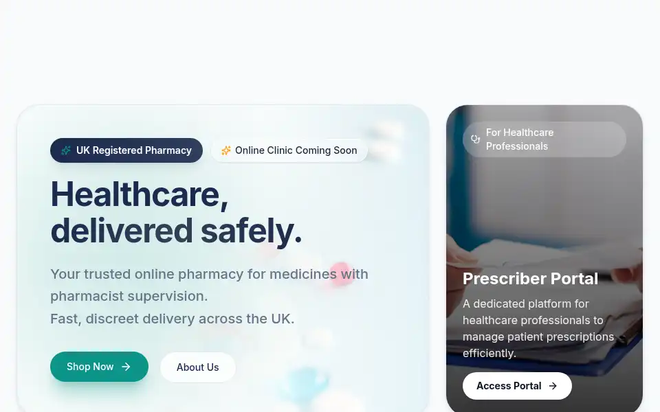 Screenshot of platinumonlinepharmacy.co.uk