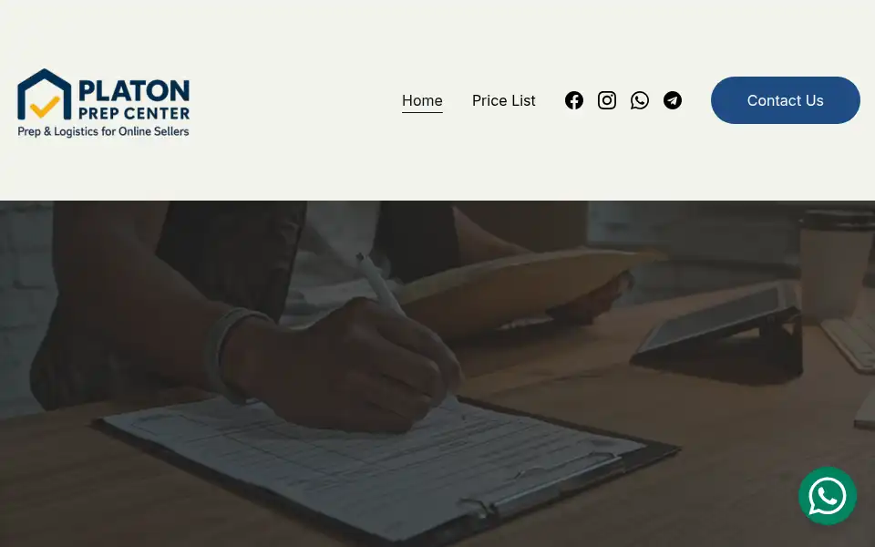 Screenshot of platonprep.com