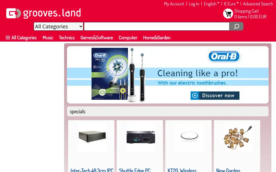 Screenshot of plattenladen.com