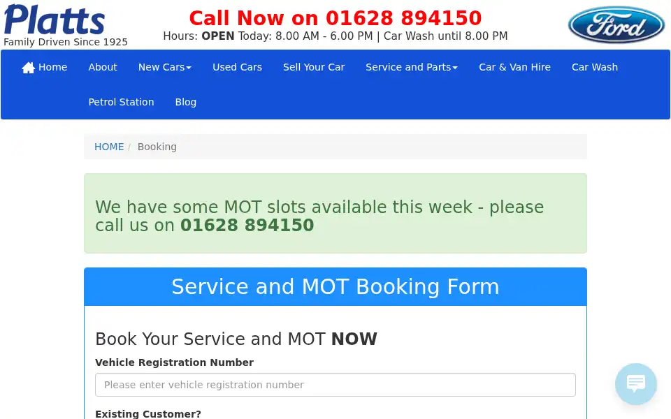 Screenshot of platts.co.uk