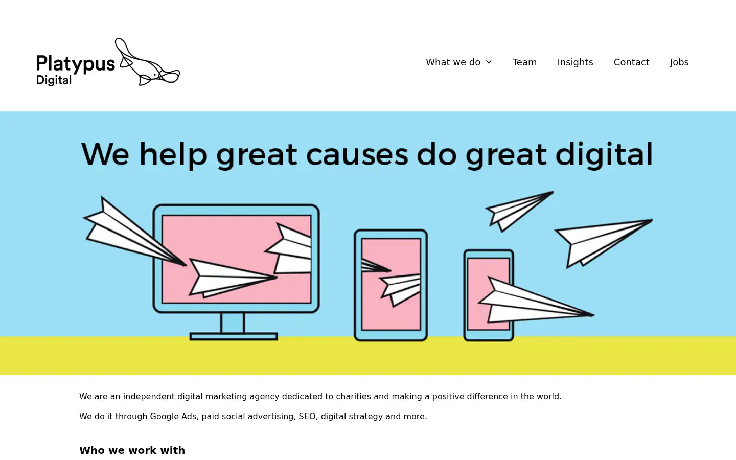 Screenshot of platypusdigital.com
