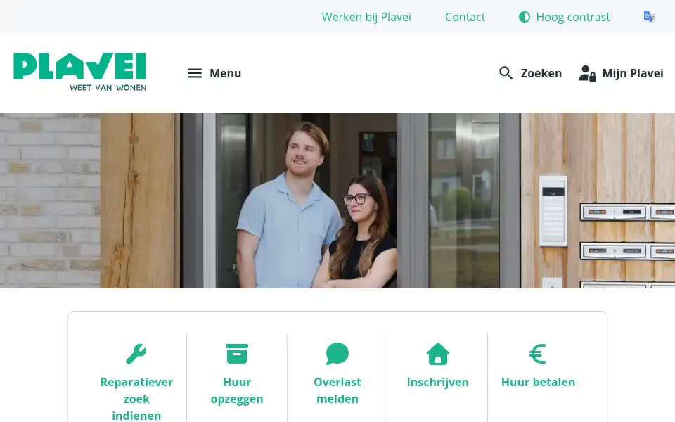 Screenshot of plavei.nl