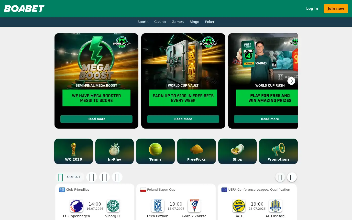 Screenshot of play.boabet.com