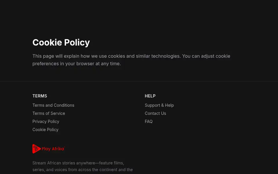 Screenshot of playafrika.tv