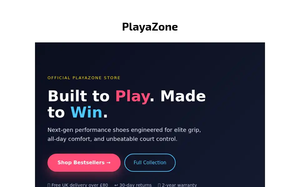 Screenshot of playazone.site