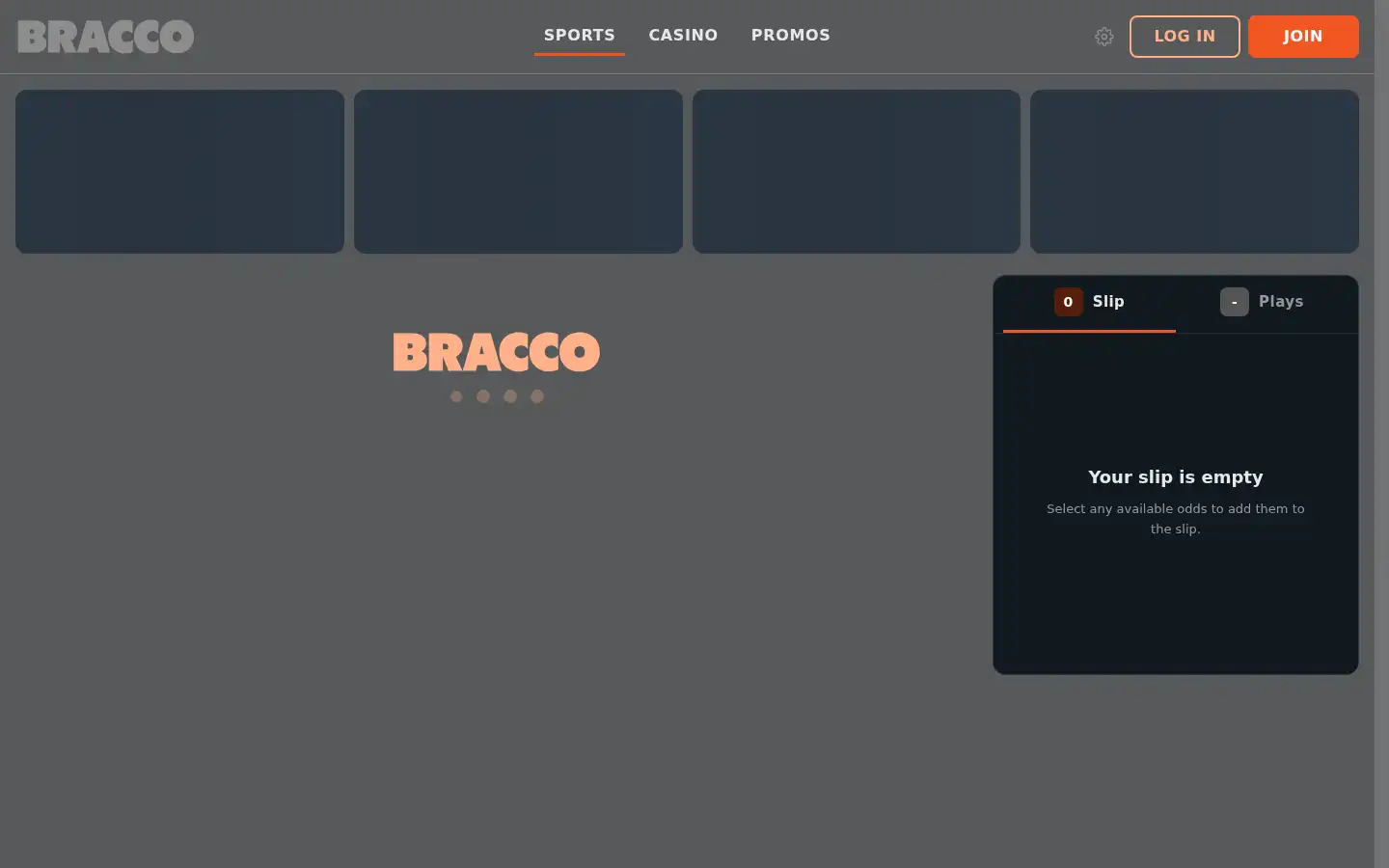 Screenshot of playbracco.com