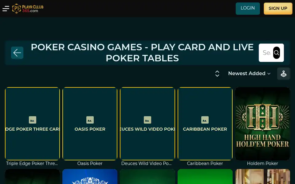 Screenshot of playerclub365.com