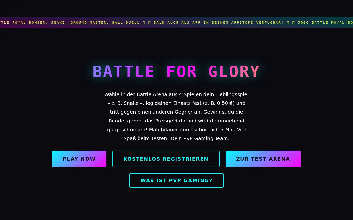 Screenshot of playervsplayer-gaming.com
