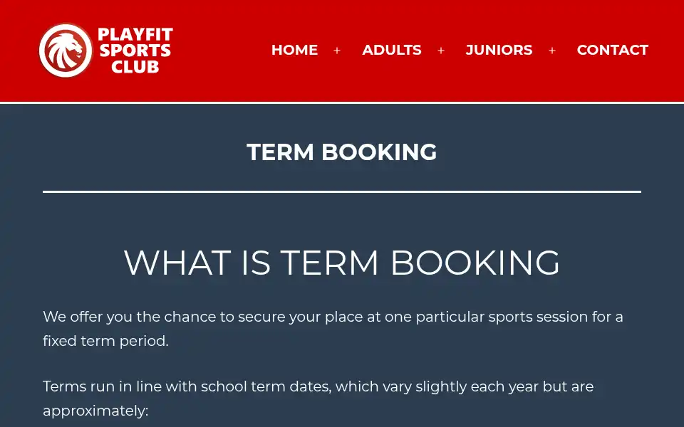 Screenshot of playfit.co.uk