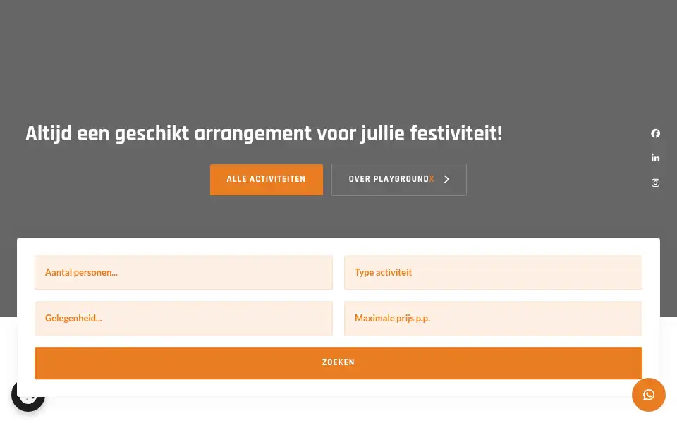 Screenshot of playgroundx.nl