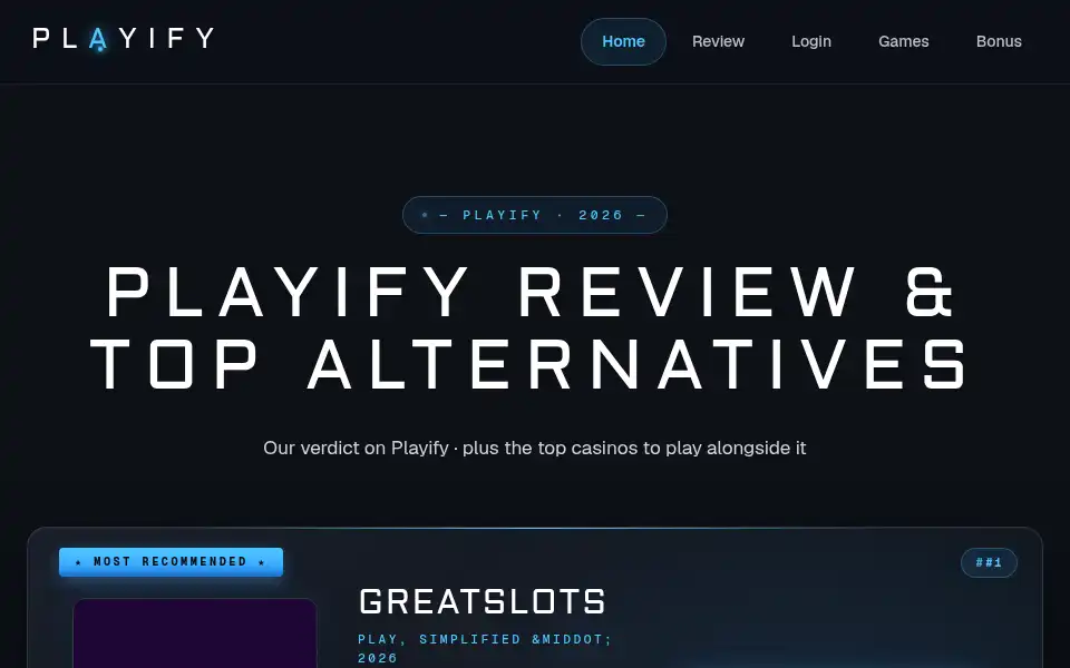 Screenshot of playify.casino