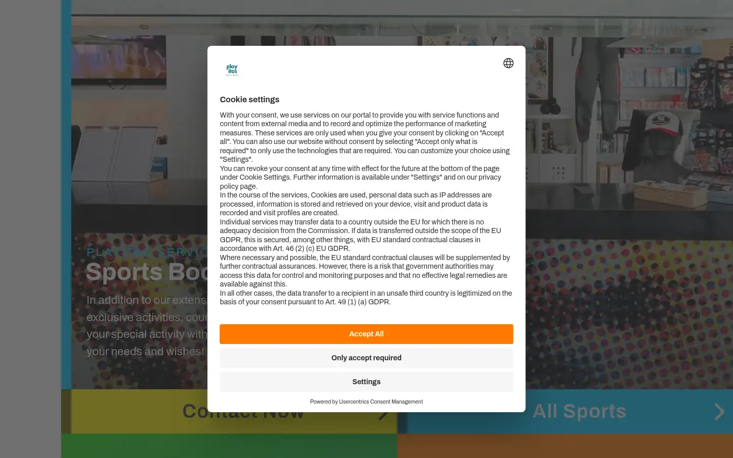Screenshot of playitas.info