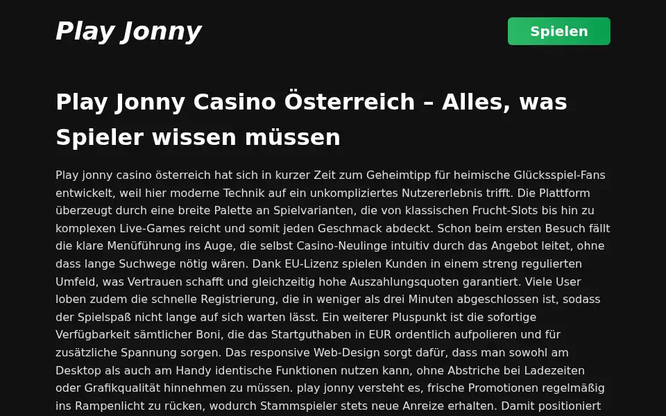 Screenshot of playjonny.at