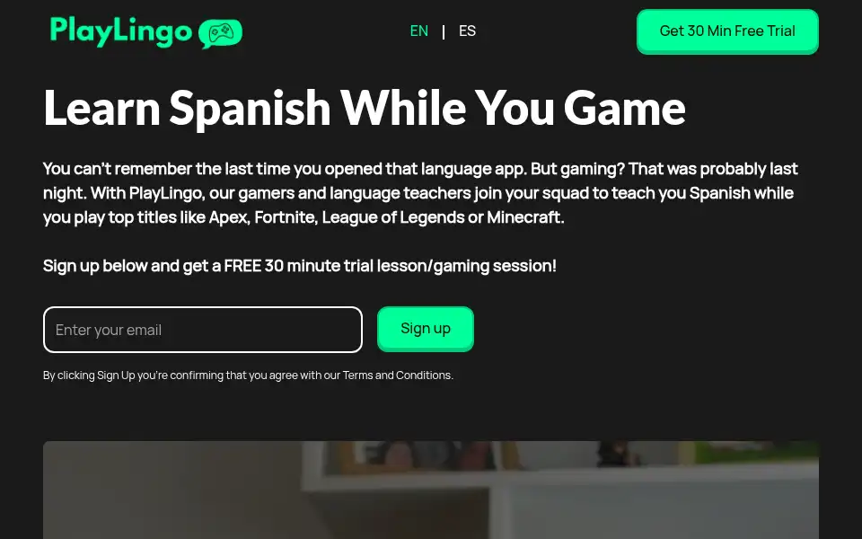 Screenshot of playlingoapp.com