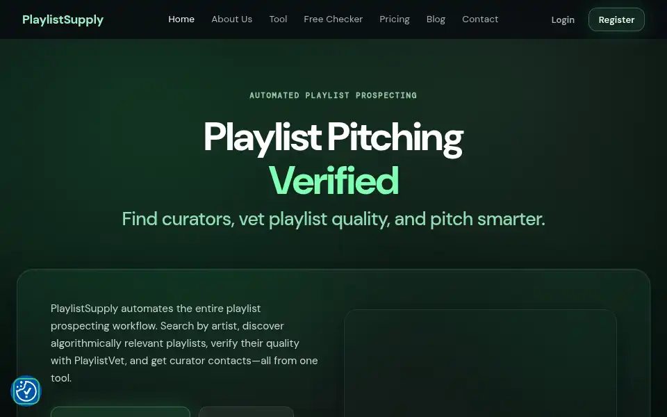 Screenshot of playlistsupply.com