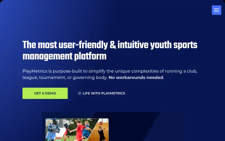 Screenshot of playmetrics.com