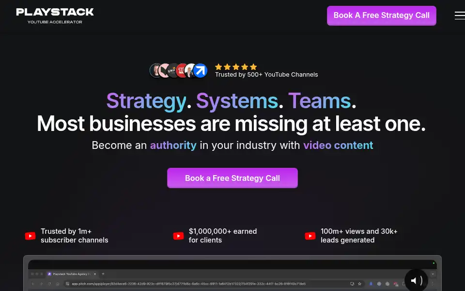 Screenshot of playstack.co