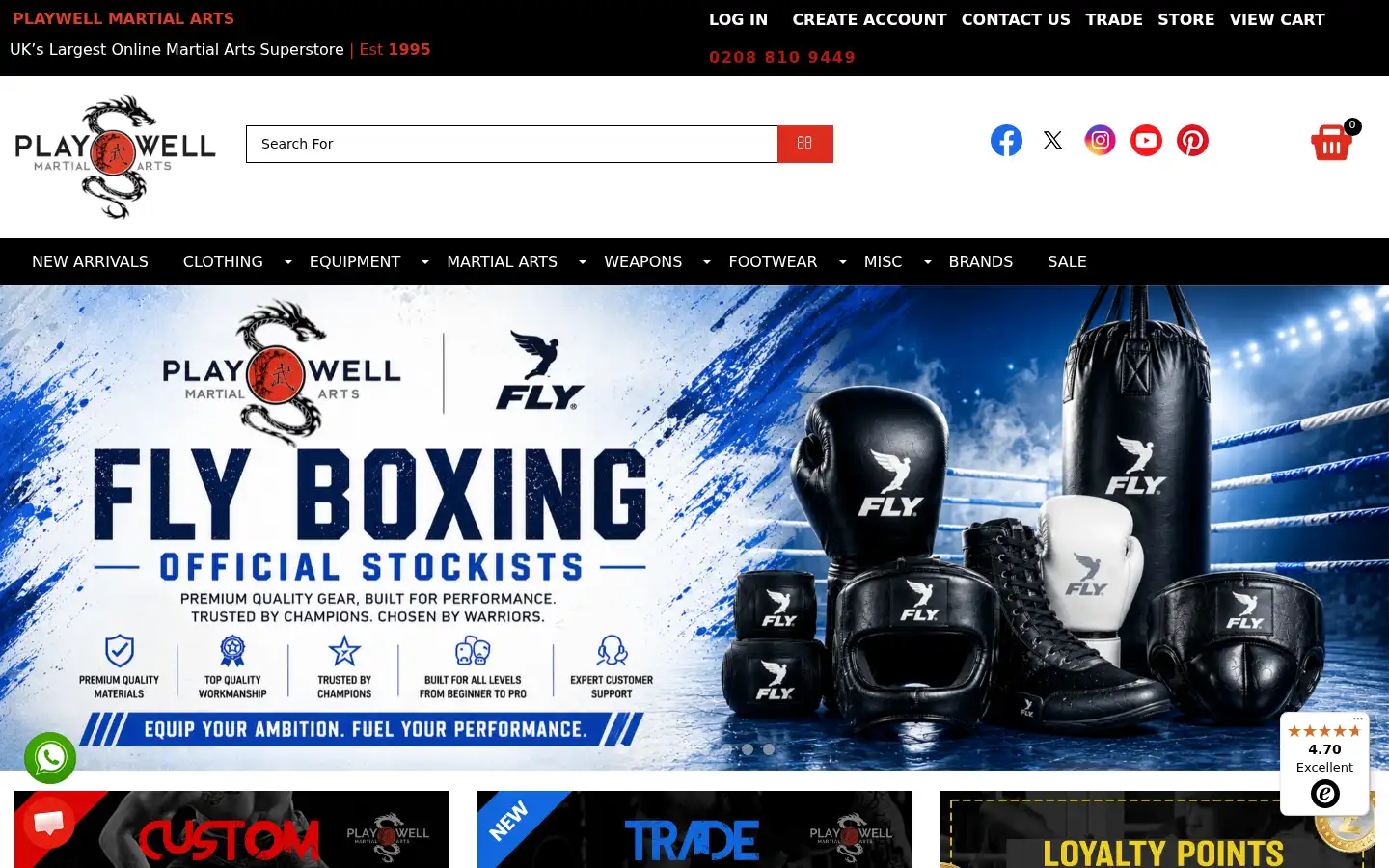 Screenshot of playwell.co.uk
