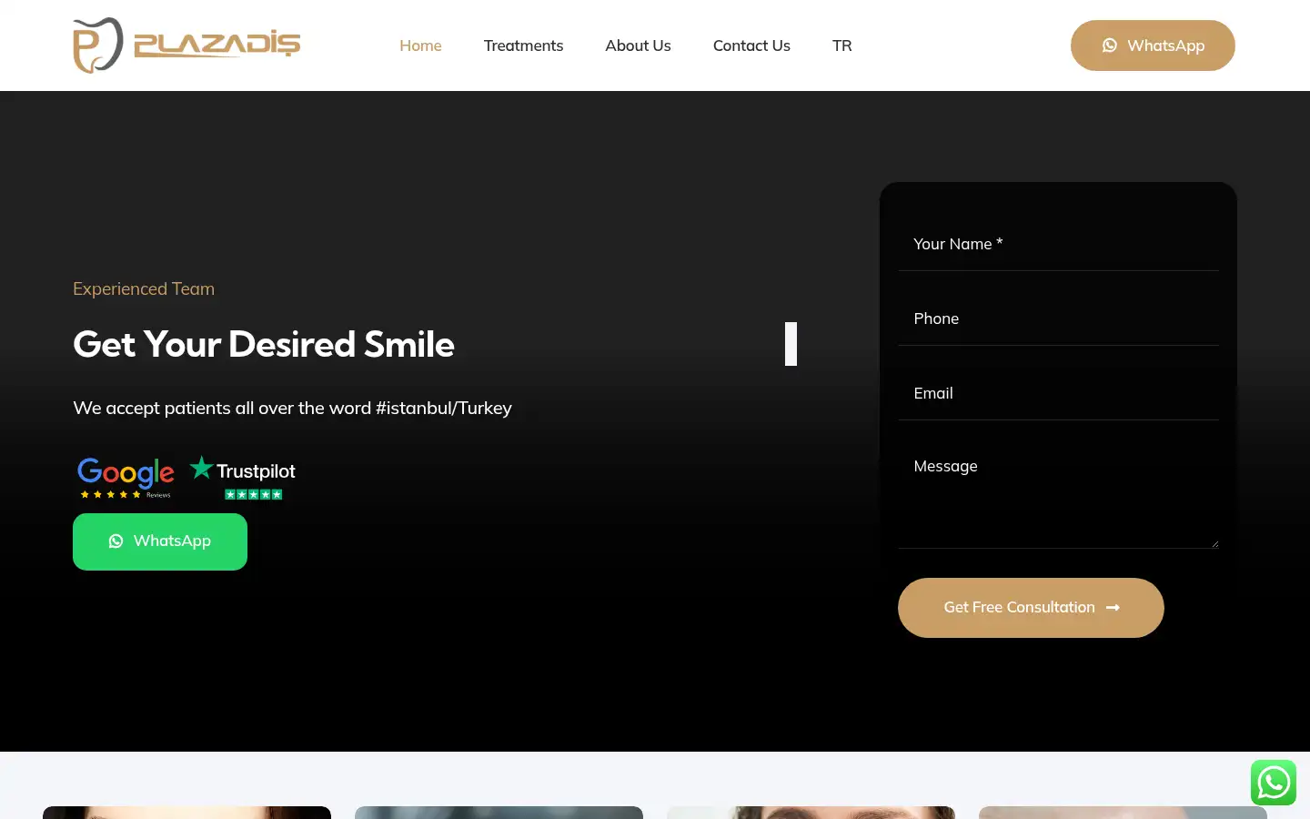 Screenshot of plazadentclinic.com