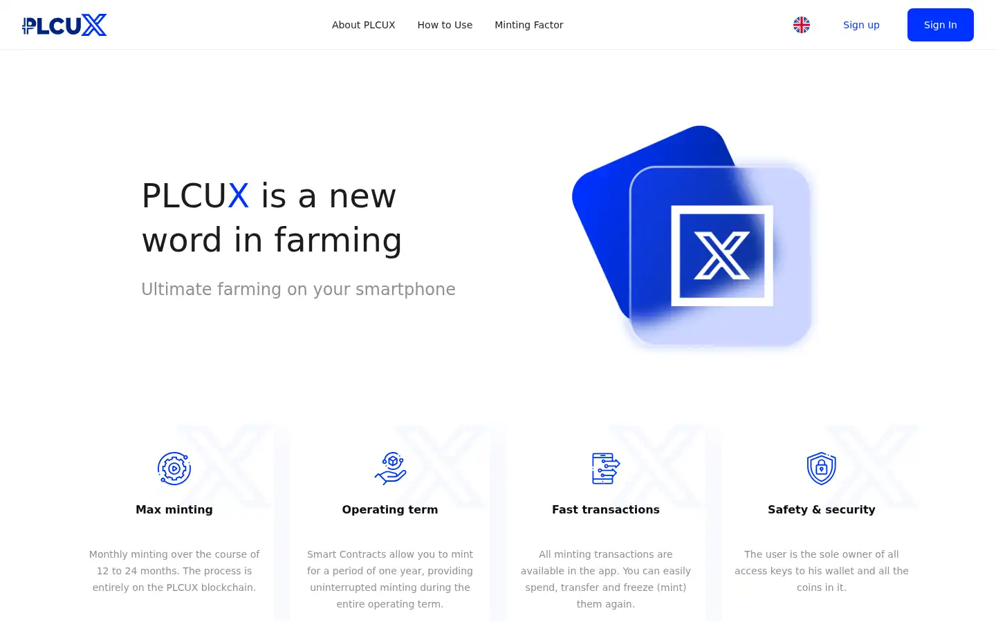 Screenshot of plcux.com