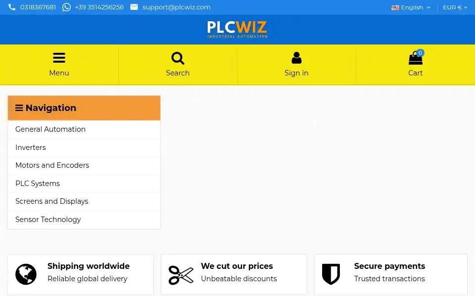 Screenshot of plcwiz.com
