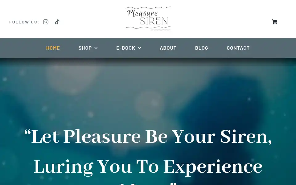 Screenshot of pleasuresiren.com