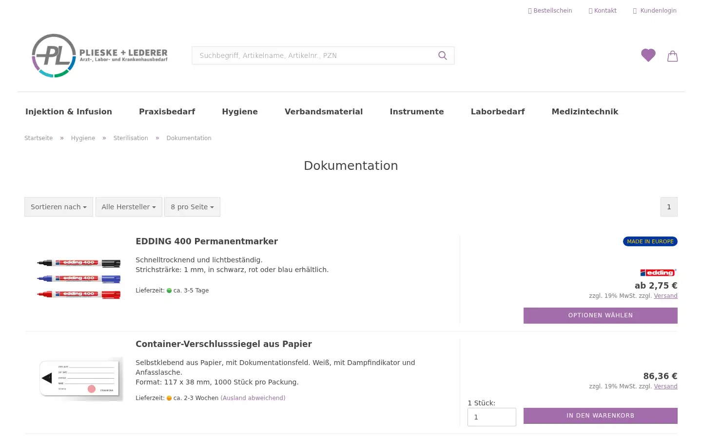 Screenshot of plieske.shop