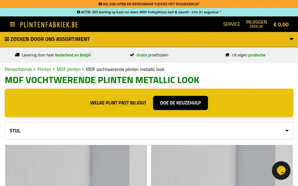 Screenshot of plintenfabriek.be
