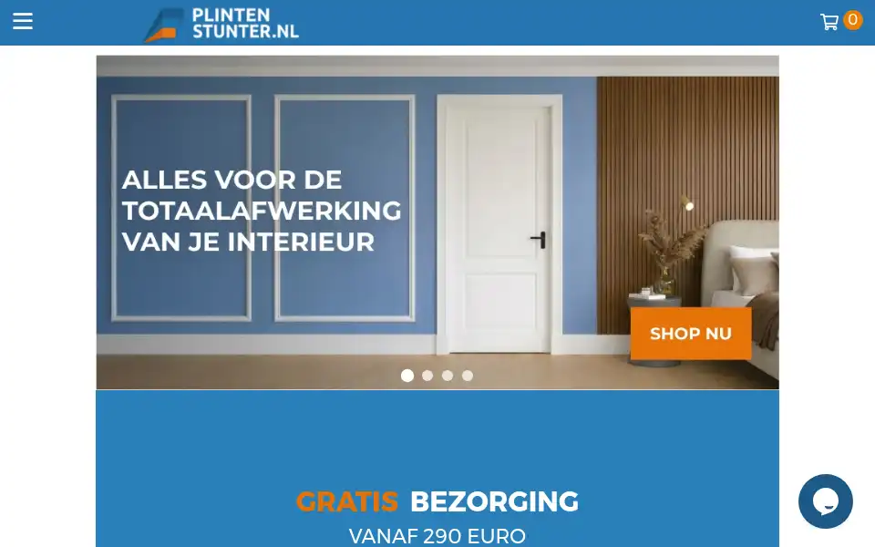 Screenshot of plintenstunter.nl