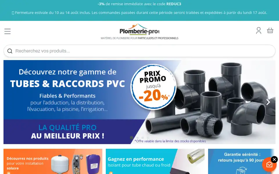 Screenshot of plomberie-pro.com
