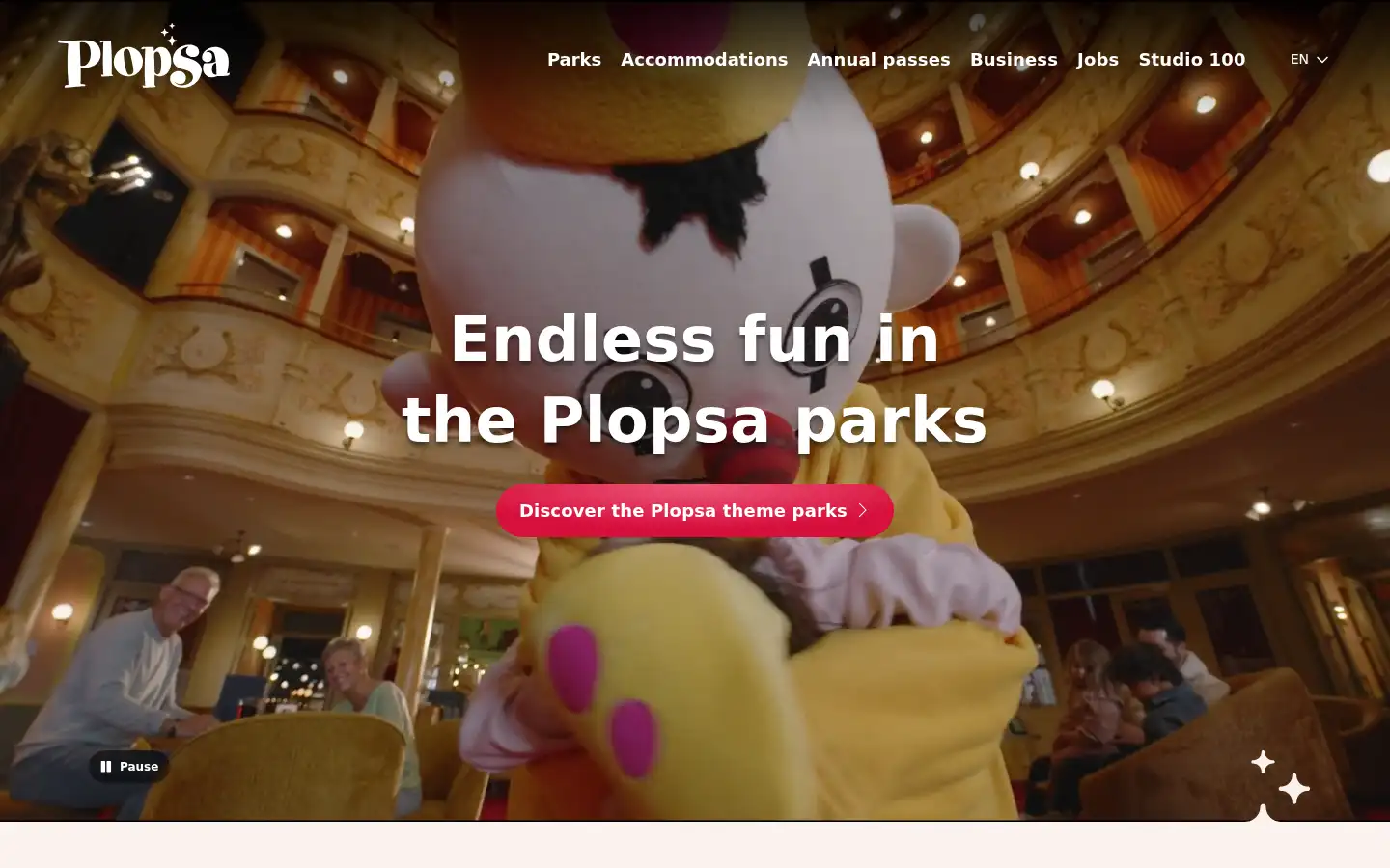 Screenshot of plopsa.be