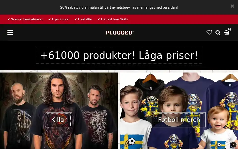 Screenshot of plugged.se